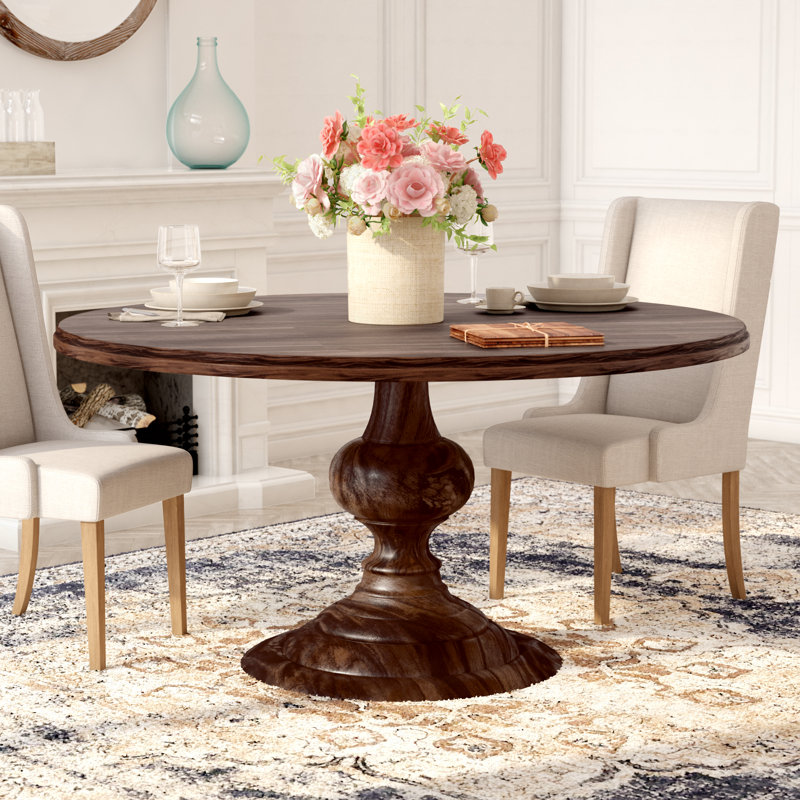 Laurel Foundry Modern Farmhouse Hoyt Mango Solid Wood Dining Table